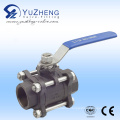 Stainless Steel 304/316 3PC Ball Valve with ISO Mounting Pad